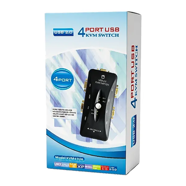 سوییچ چهار پورت KVM مدل FJ-2UK