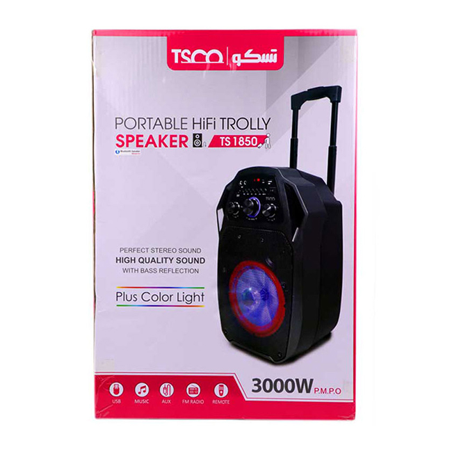 اسپیکر بلوتوثی قابل حمل تسکو مدل TS 1850