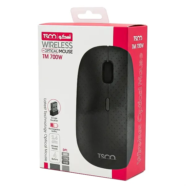 ماوس بی سیم تسکو مدل TM700 سفید