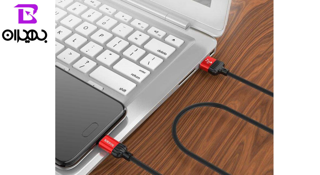کابل تبدیل USB به MicroUSB بروفون مدل BX8 طول 1 متر