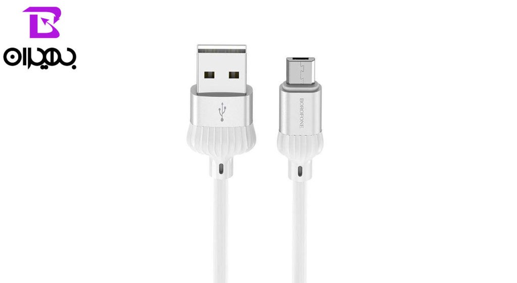 کابل تبدیل USB به MicroUSB بروفون مدل BX8 طول 1 متر