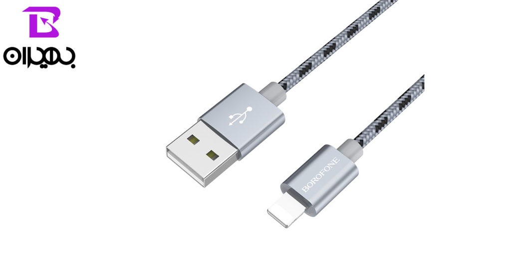 کابل تبدیل USB به لایتنینگ بروفون مدل BX9 طول 1 متر