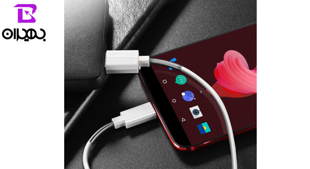 کابل تبدیل USB به Type-C بروفون مدل BX11 طول 1 متر