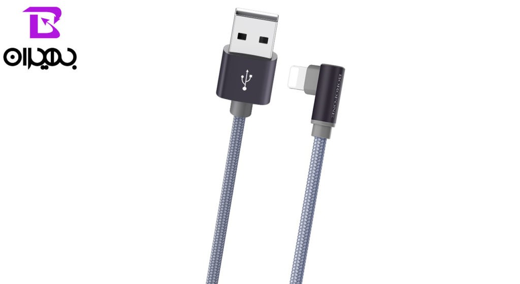 کابل تبدیل USB به Type-C بروفون مدل BX12 طول 1 متر