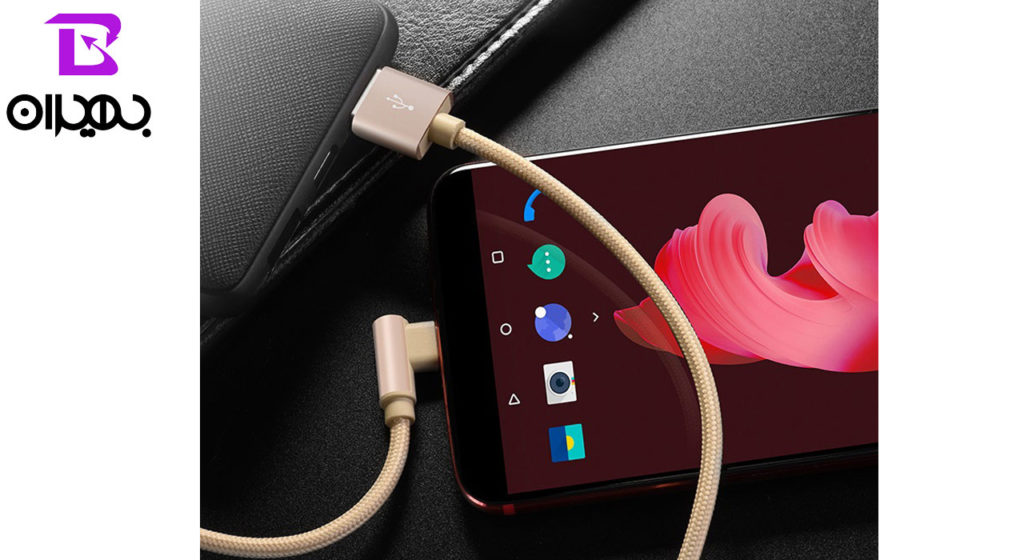 کابل تبدیل USB به Type-C بروفون مدل BX12 طول 1 متر