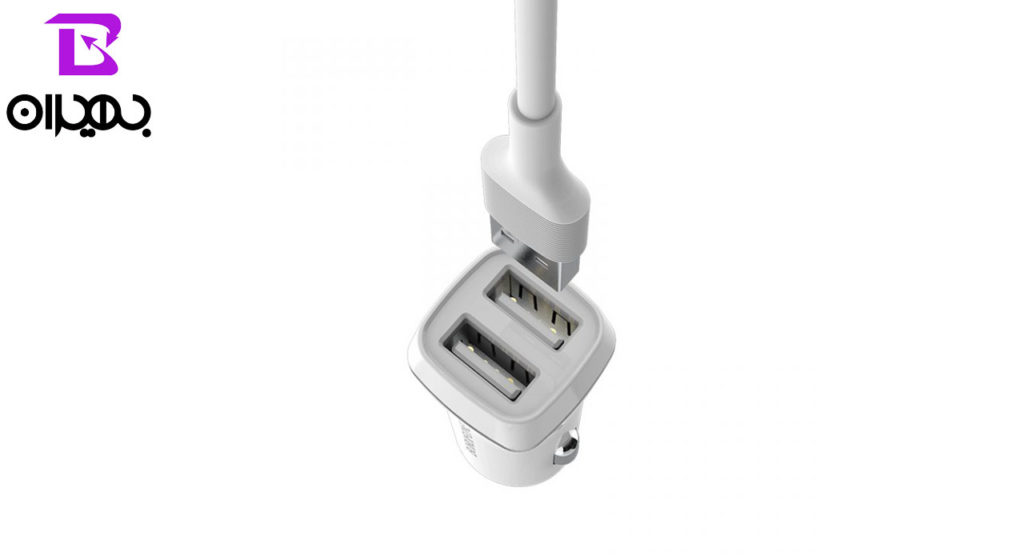 شارژر فندکی بروفون مدل BZ2 به همراه کابل لایتنینگ