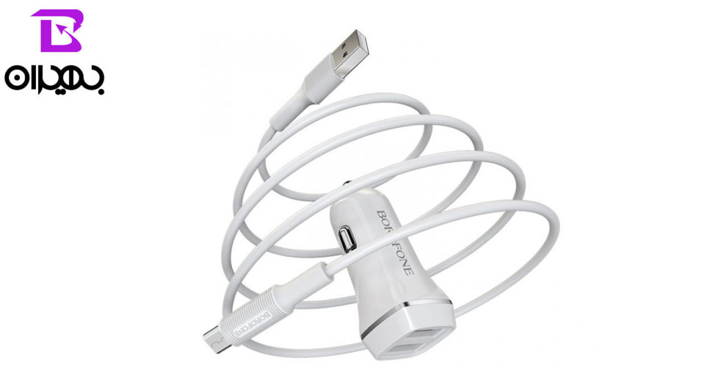 شارژر فندکی بروفون مدل BZ2 به همراه کابل MicroUSB
