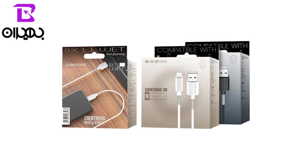 کابل تبدیل USB به لایتنینگ بروفون مدل BX11 طول 1 متر