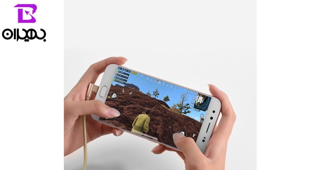 کابل تبدیل USB به MicroUSB بروفون مدل BX12 طول 1 متر