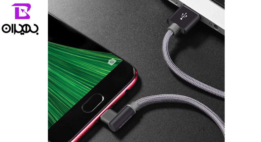کابل تبدیل USB به MicroUSB بروفون مدل BX12 طول 1 متر