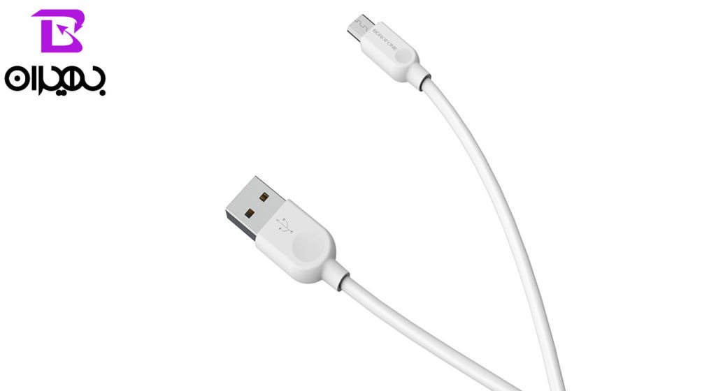 کابل تبدیل USB به MicroUSB بروفون مدل BX14 طول 2 متر