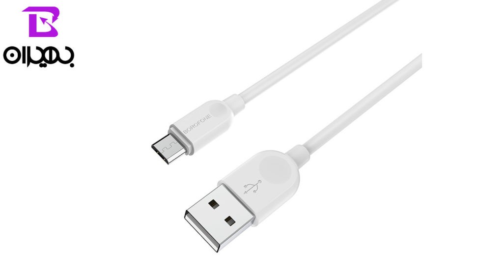 کابل تبدیل USB به MicroUSB بروفون مدل BX14 طول 2 متر