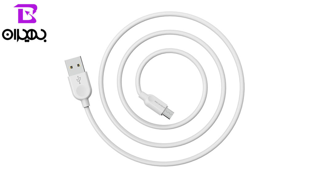 کابل تبدیل USB به MicroUSB بروفون مدل BX14 طول 2 متر