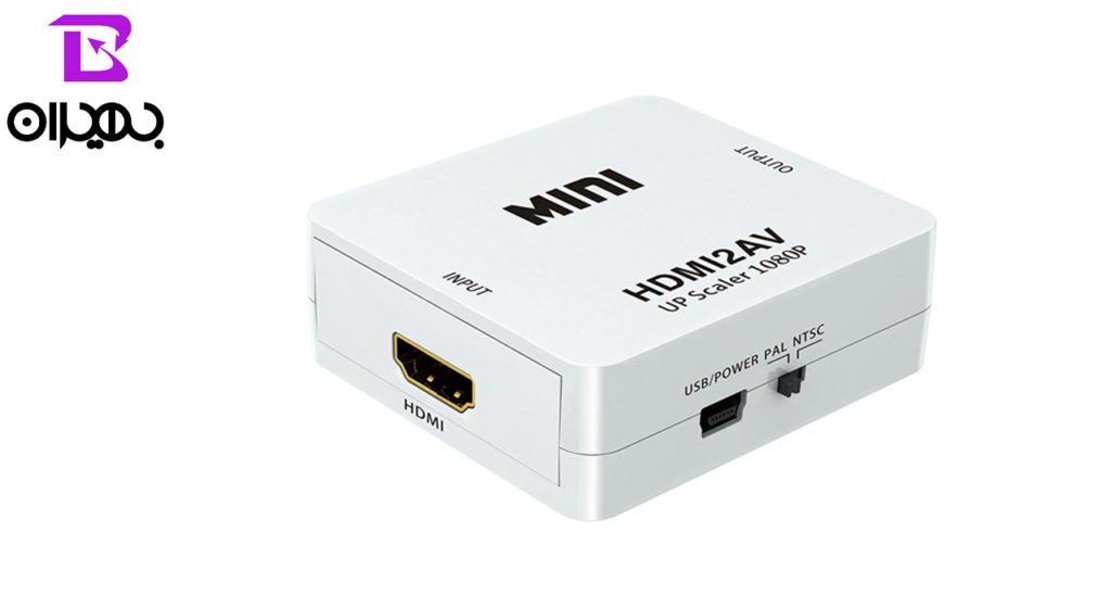 تبدیل HDMI به AV درجه ۱ مدل ۱۲۷ رزولوشن ۱۰۸۰P