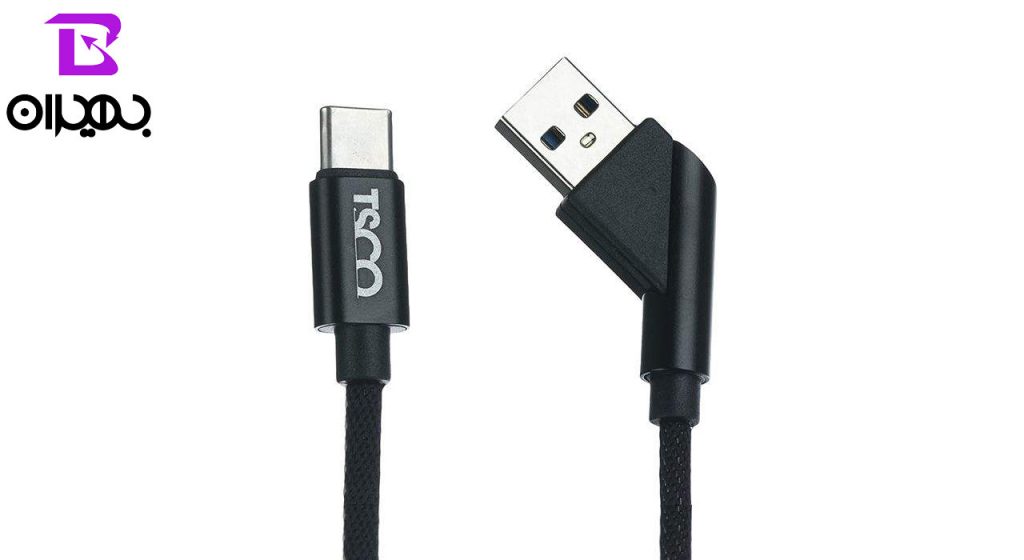 کابل تبدیل USB به Type-C تسکو مدل TC-C60 طول ۱ متر