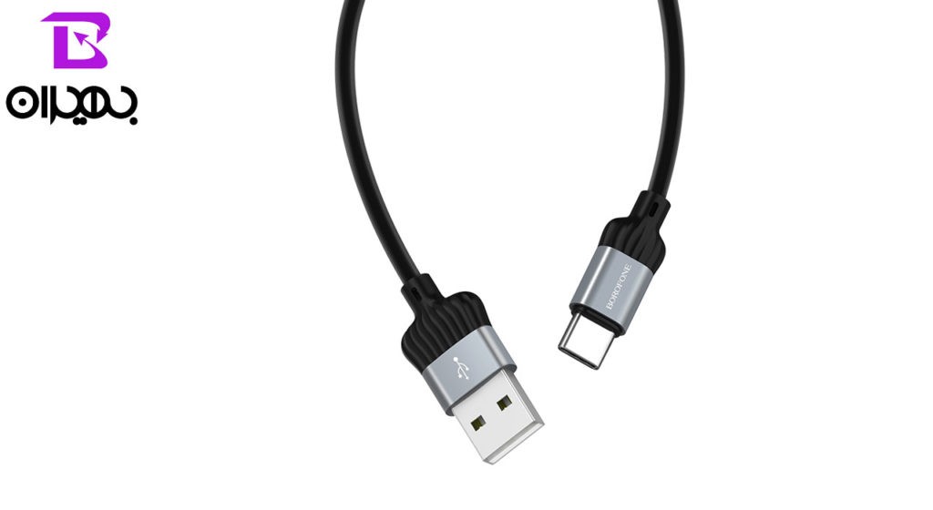 کابل تبدیل USB به Type-C بروفون مدل BX8 طول 1 متر