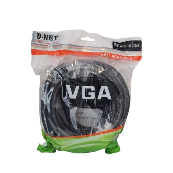 کابل VGA دی-نت مدل ۰۸۲ طول ۱۵ متر