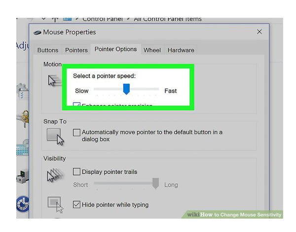 افزایش دقت ماوس