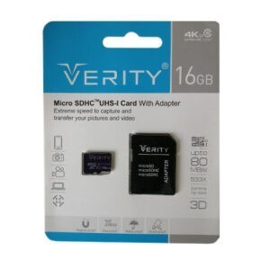 کارت حافظه 16G وریتی MSD+Adap مدل U3-80 سرعت 80MB/S