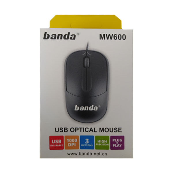 ماوس سیم دار باندا مدل MW600