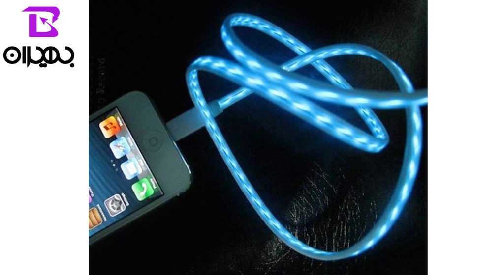 کابل تبدیل USB به MicroUSB مدل Lights UP طول 0.8 متر