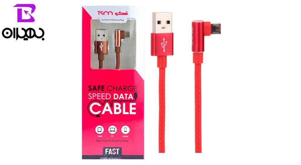کابل تبدیل USB به MicroUSB تسکو مدل TC31 طول 1 متر