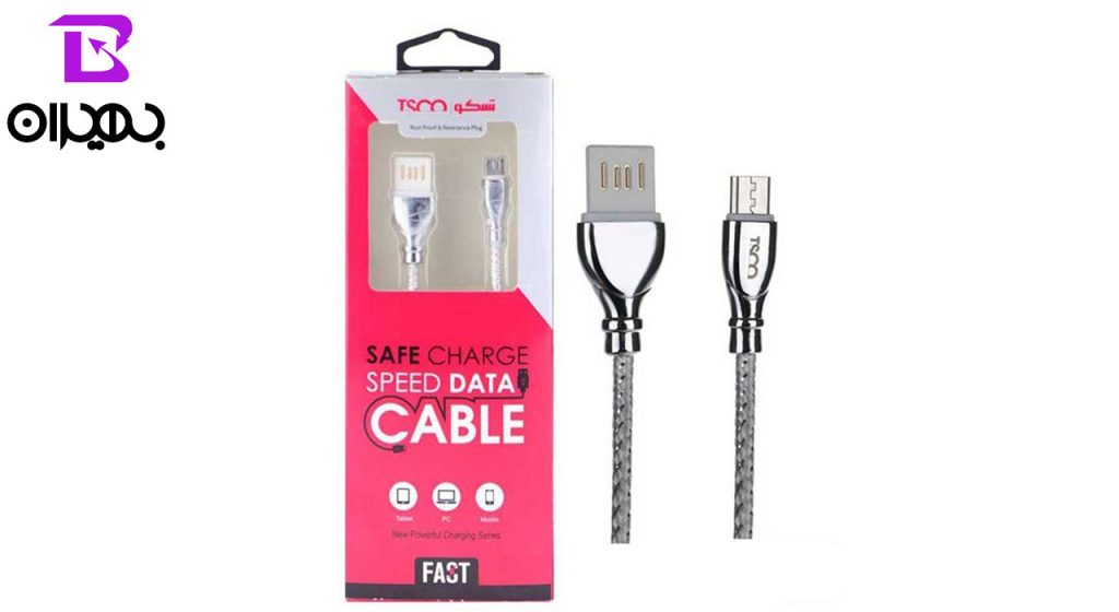 کابل تبدیل USB به MicroUSB تسکو مدل TC A25 طول 1 متر