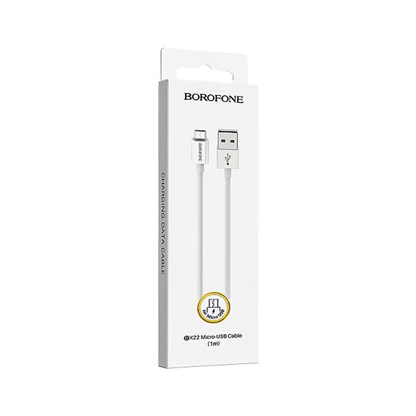 کابل تبدیل USB به MicroUSB بروفون مدل BX22 طول 1 متر