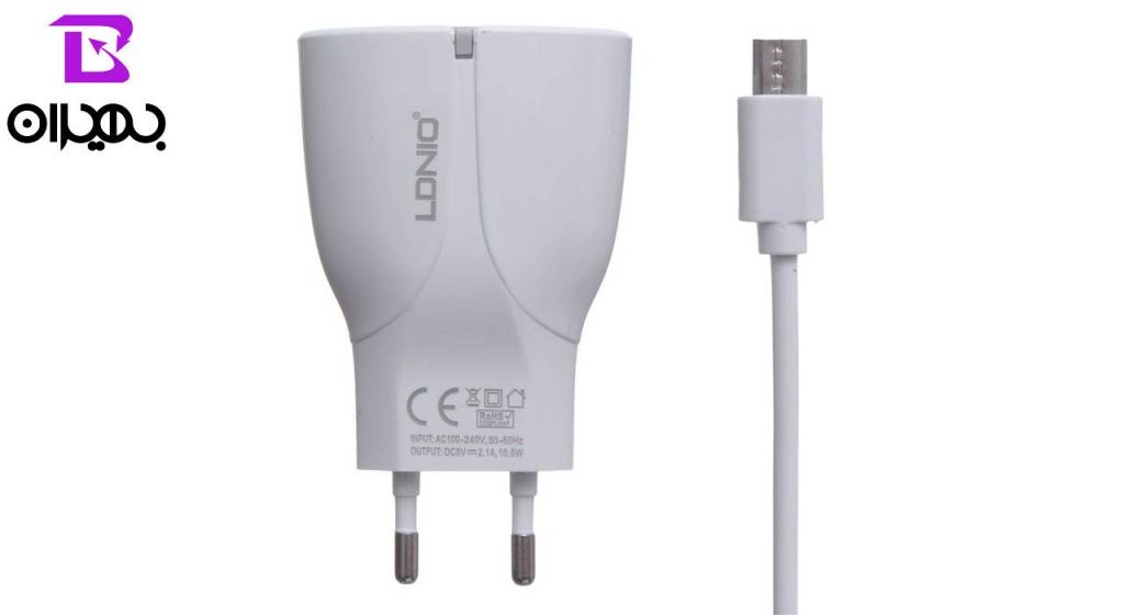 شارژر و کابل تبدیل USB به MicroUSB الدینیو مدل A2271