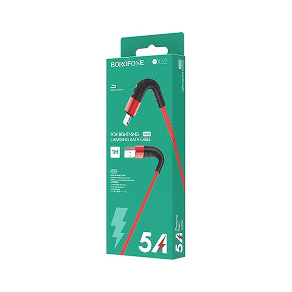 کابل تبدیل USB به لایتنینگ بروفون مدل BX32 طول 1 متر