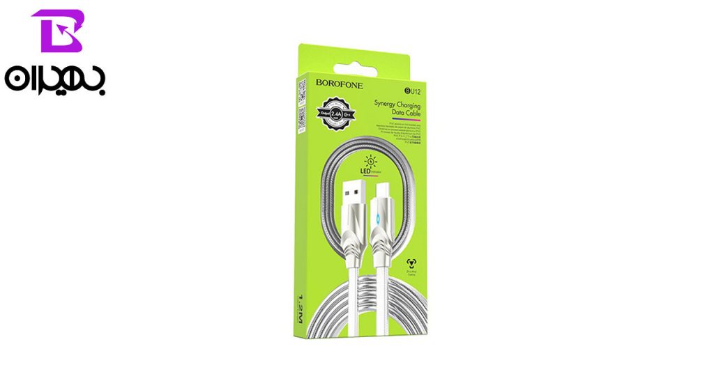 کابل تبدیل USB به MicroUSB بروفون مدل BU12 طول 1 متر