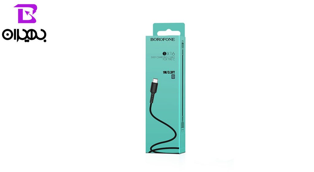 کابل تبدیل USB به Type-C بروفون مدل BX16 طول 1 متر