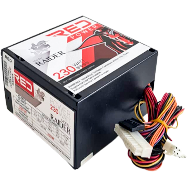 قیمت و مشخصات منبع تغذیه red 230w