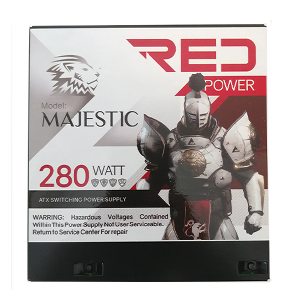 منبع تغذیه کامپیوتر RED مدل majestic 280w