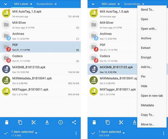 فایل منیجر MiXplorer Silver