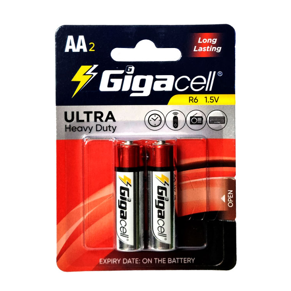 باتری قلمی گیگاسل مدل R6 بسته 2 عددی