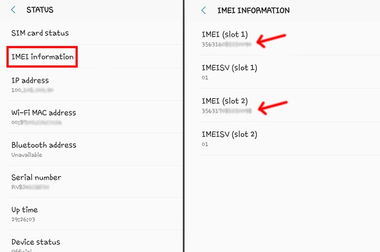 بدست آوردن کد IMEI
