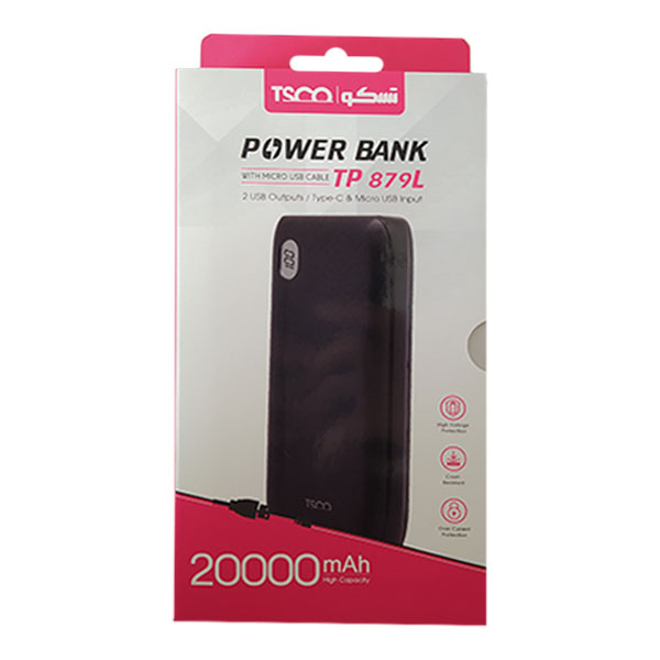 شارژر همراه تسکو مدل TP 879L ظرفیت 20000MAH