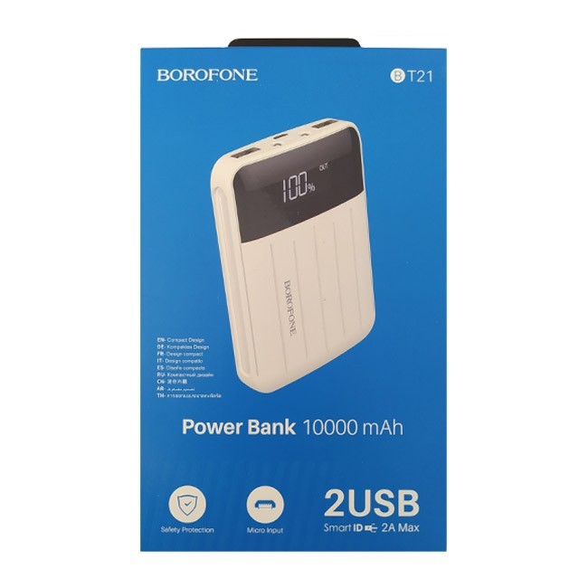 شارژر همراه بروفون مدل BT21 ظرفیت 10000MAH