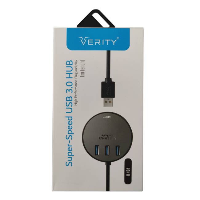 هاب 3 پورت USB3.0 و رم ریدر وریتی H404
