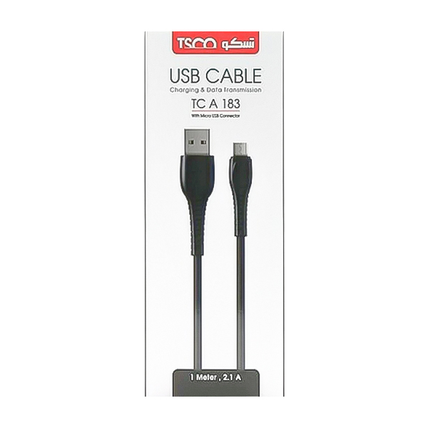کابل USB به MicroUSB تسکو مدل TC A183 طول 1 متر
