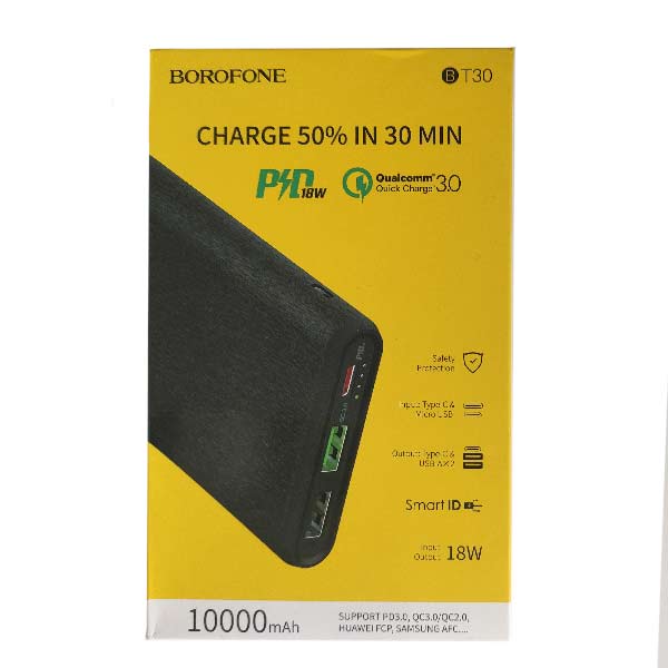 شارژر همراه بروفون مدل BT30 ظرفیت 10000mah