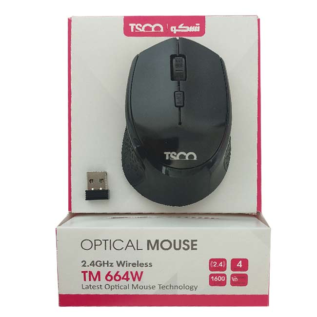 ماوس بی سیم تسکو مدل TM 664W