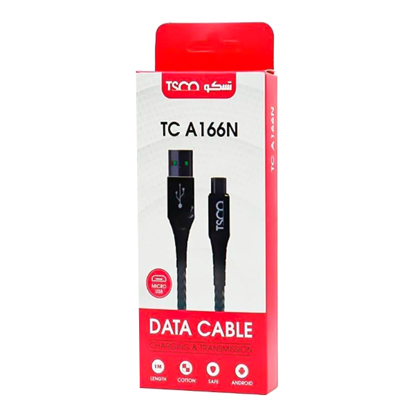 کابل تبدیل USB به MicroUSB تسکو مدل TC A166N طول 1 متر