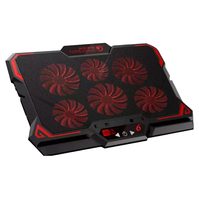 خنک کننده لپ تاپ کول کلد مدل K38 دارای LCD