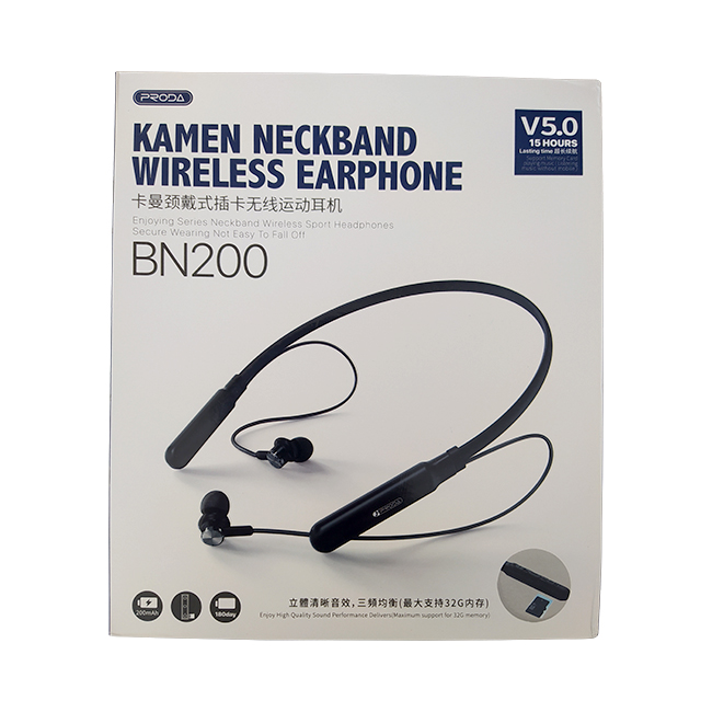 هدفون بلوتوث گردنی پرودا مدل BN200