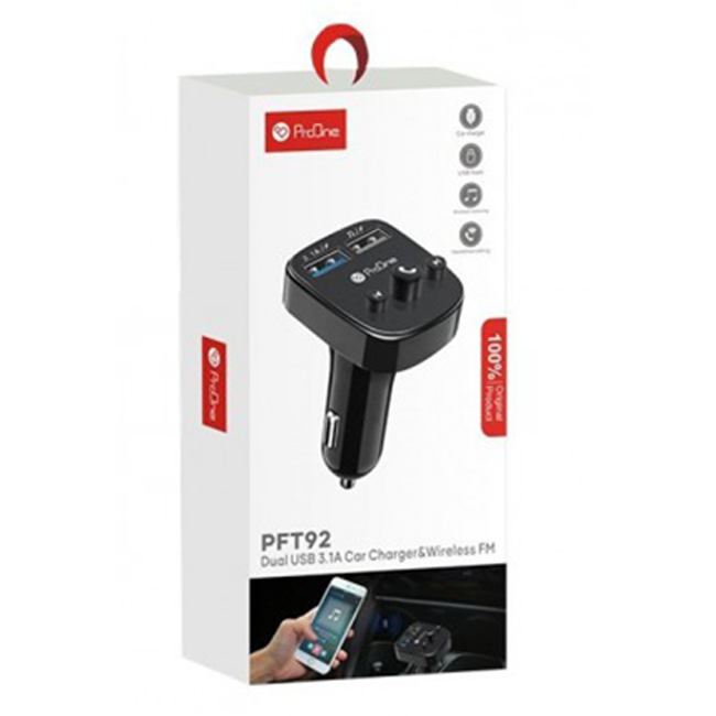 شارژر فندکی و FM Player پرووان مدل PFT92