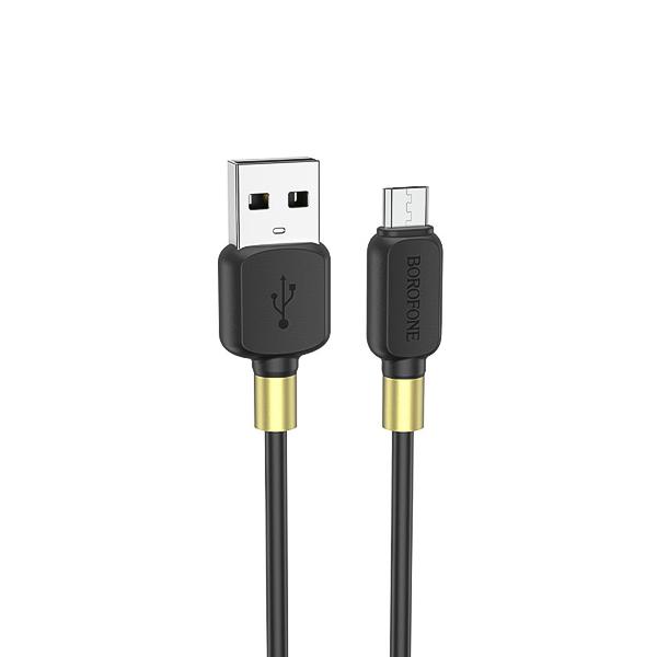کابل تبدیل USB به MicroUSB بروفون مدل BX59 طول 1 متر