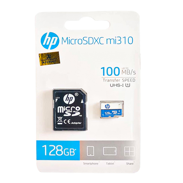 کارت حافظه 128GB اچ پی مدل Mi310 UHS-I U1 100MB/s