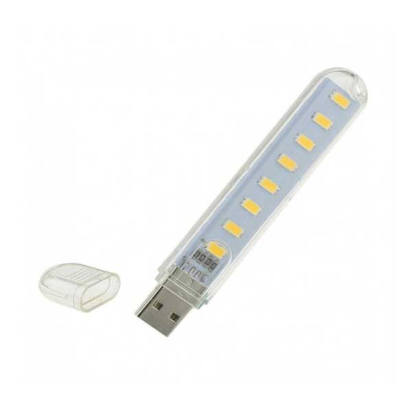 لامپ شفاف USB 8 LED